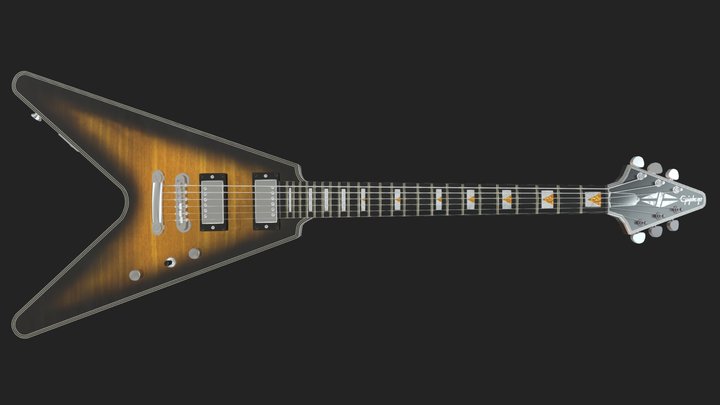 Epiphone Flying V Prophecy 3D Model
