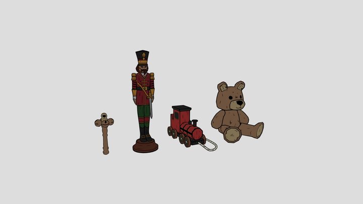 Small Children's Toys 3D Model