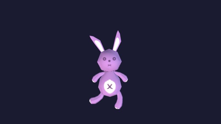 Rabbit Plush 3D Model