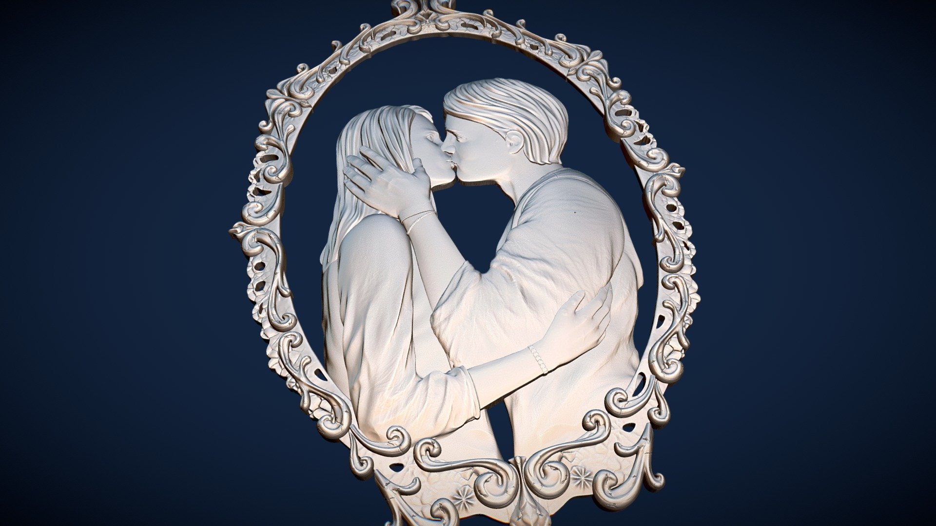 Kissing Bas Relief - 3D model by djkorg [4a233dd] - Sketchfab