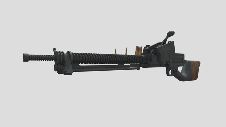 Type 11 6.5mm Machine gun (outdated) – Modello 3D gratuito STL