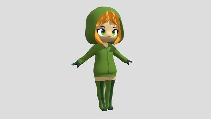 Creeper-Chan 3D Model