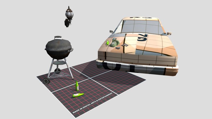 DAE 5 Finished props - Philadelphia 3D Model