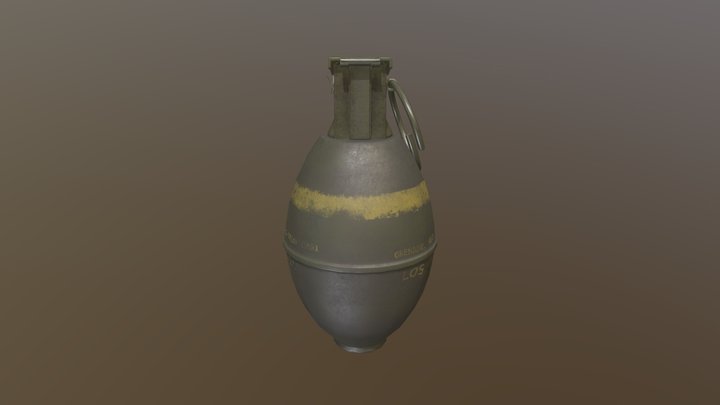 Grenade OBJ1 3D Model