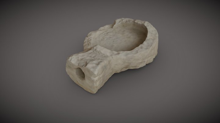 Limestone foot-bellow from Sinai 3D Model