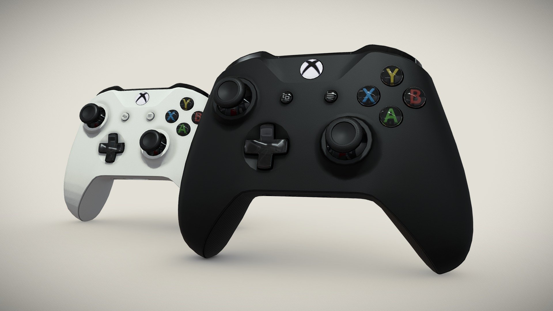 Microsoft Xbox One Wireless Controller - Buy Royalty Free 3D model by ...