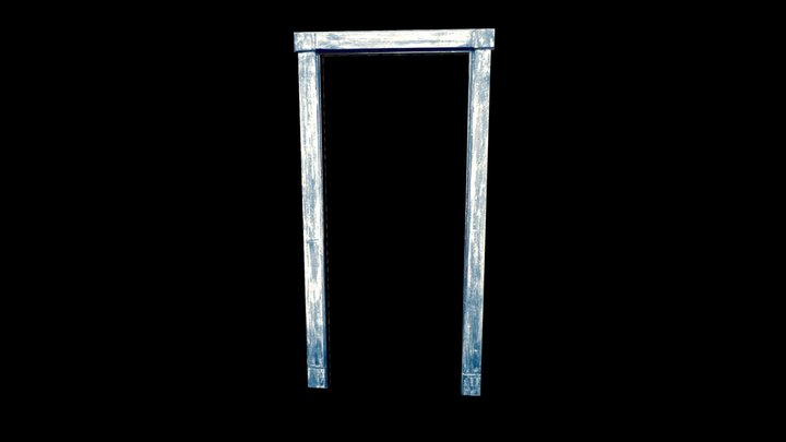 Wood door 3D Model