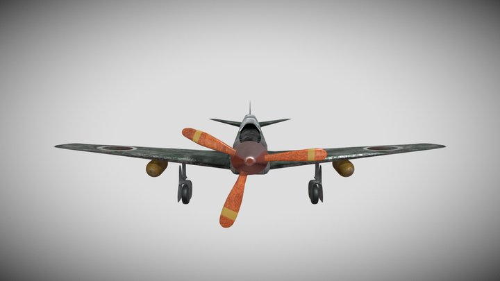 Kawasaki Ki-61-I Hien 3D Model