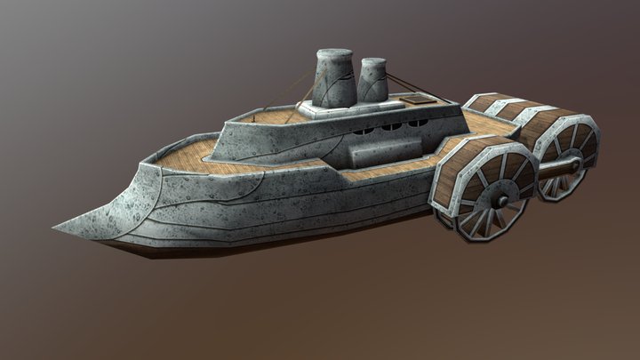 Alliance Warship 3D Model