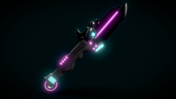 Sci-Fi Knife 3D Model