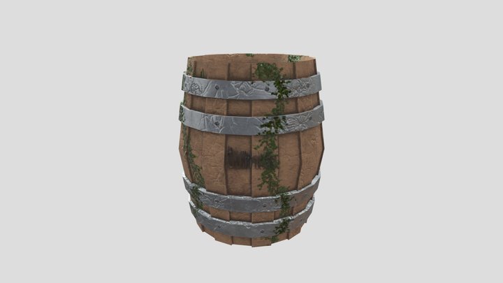 Guinness Barrel High Poly 3D Model
