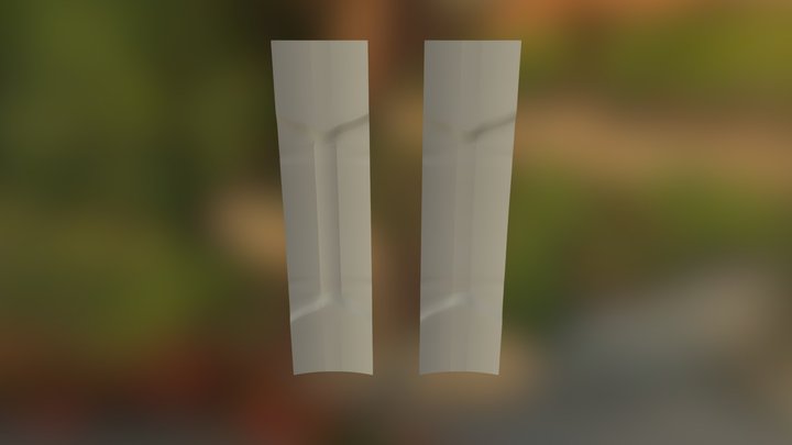 Wide Radial Drop Molds 3D Model
