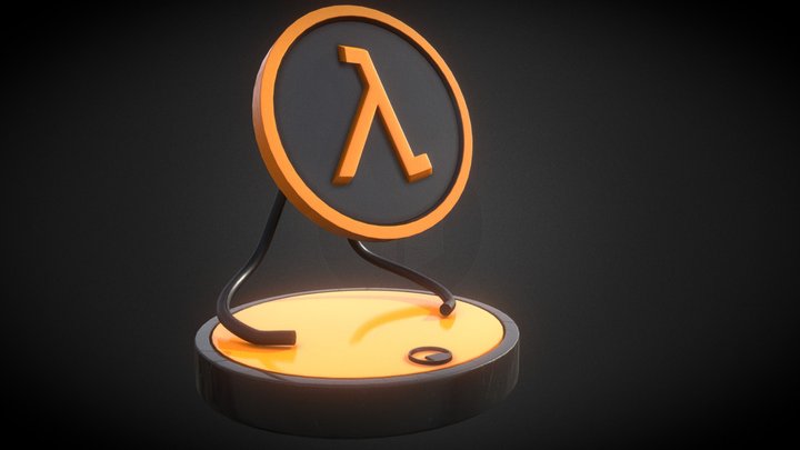 Half-Life Lambda Logo 3D Model