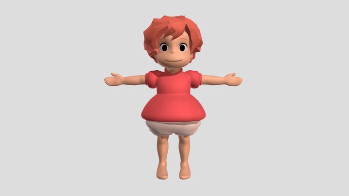 Ponyo 3D Model