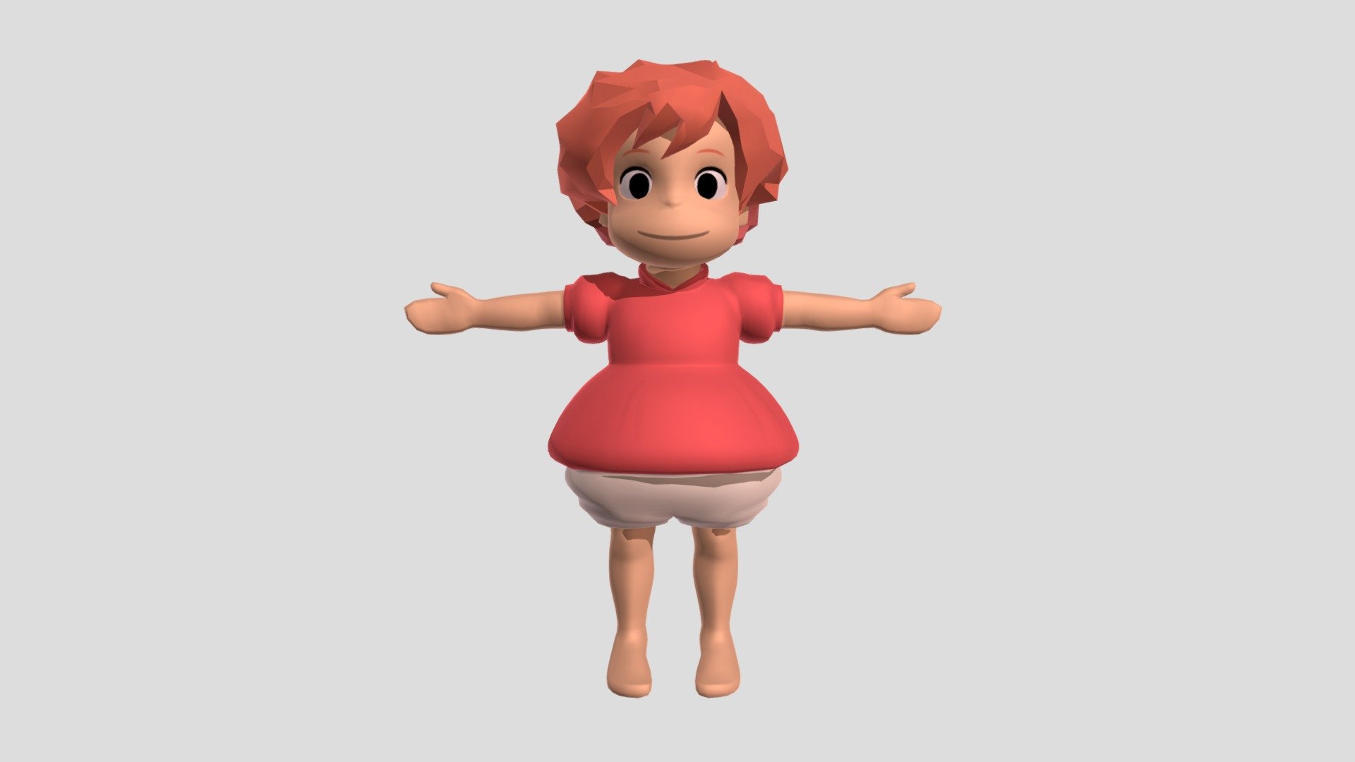 Ponyo - Download Free 3D model by Regine Tvedt Heien (@ReHonora