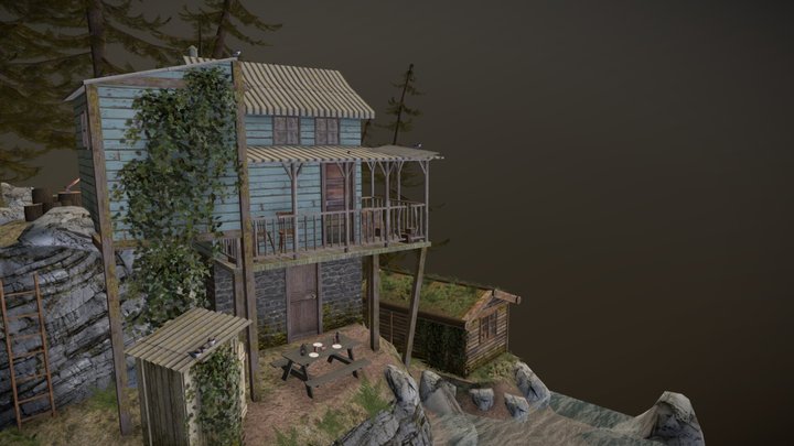 DAE Diorama - Forest Loner 3D Model