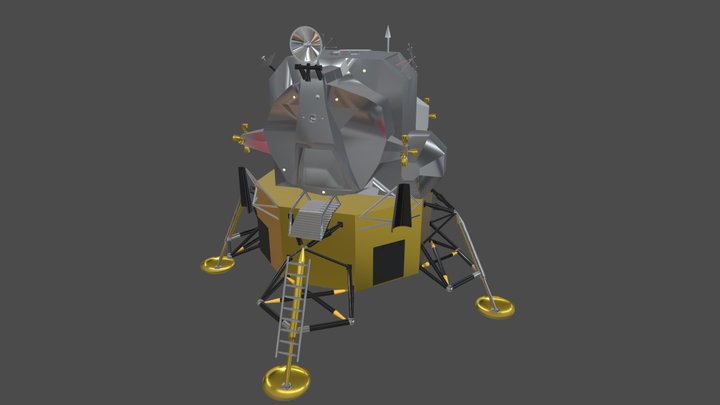 Lunarlandernofoil-c 3D Model