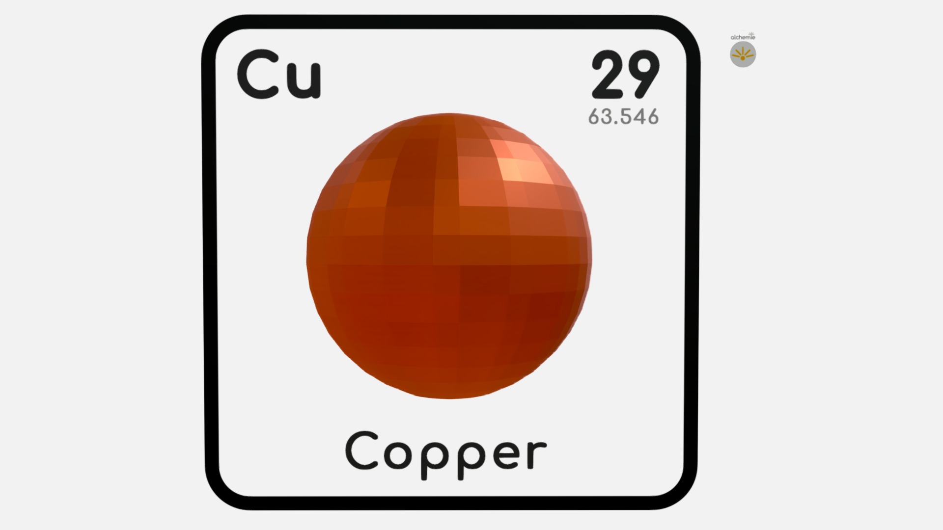 3D model Copper - This is a 3D model of the Copper. The 3D model is about icon.