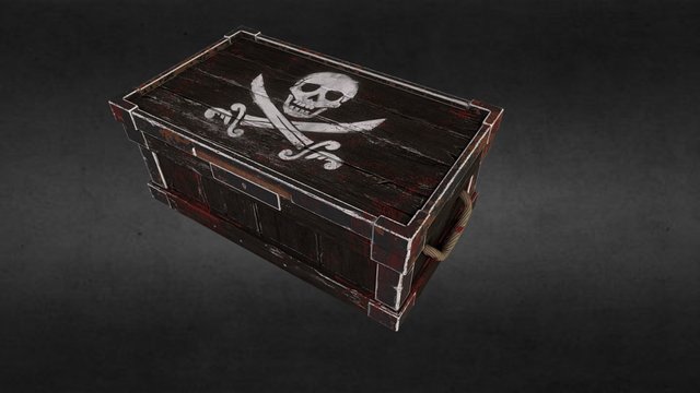 Rust Skin - Pirate Wooden Storage 3D Model