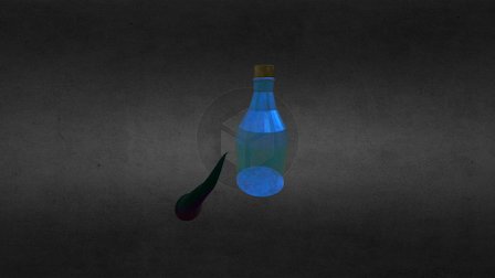Tentical and Bottle 3D Model
