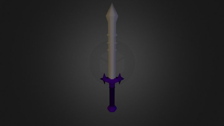 1st Year - Low Poly Sword 3D Model