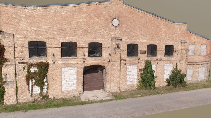 Old Factory Facade 01 – Modello 3D gratuito STL