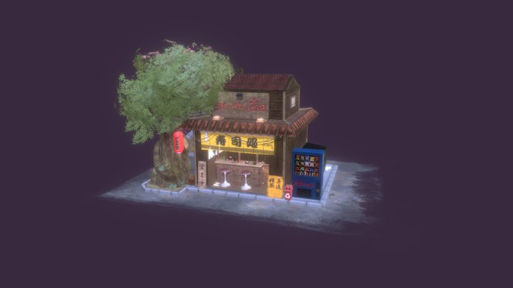 Ramen Shop - 3D Environment 3D Model