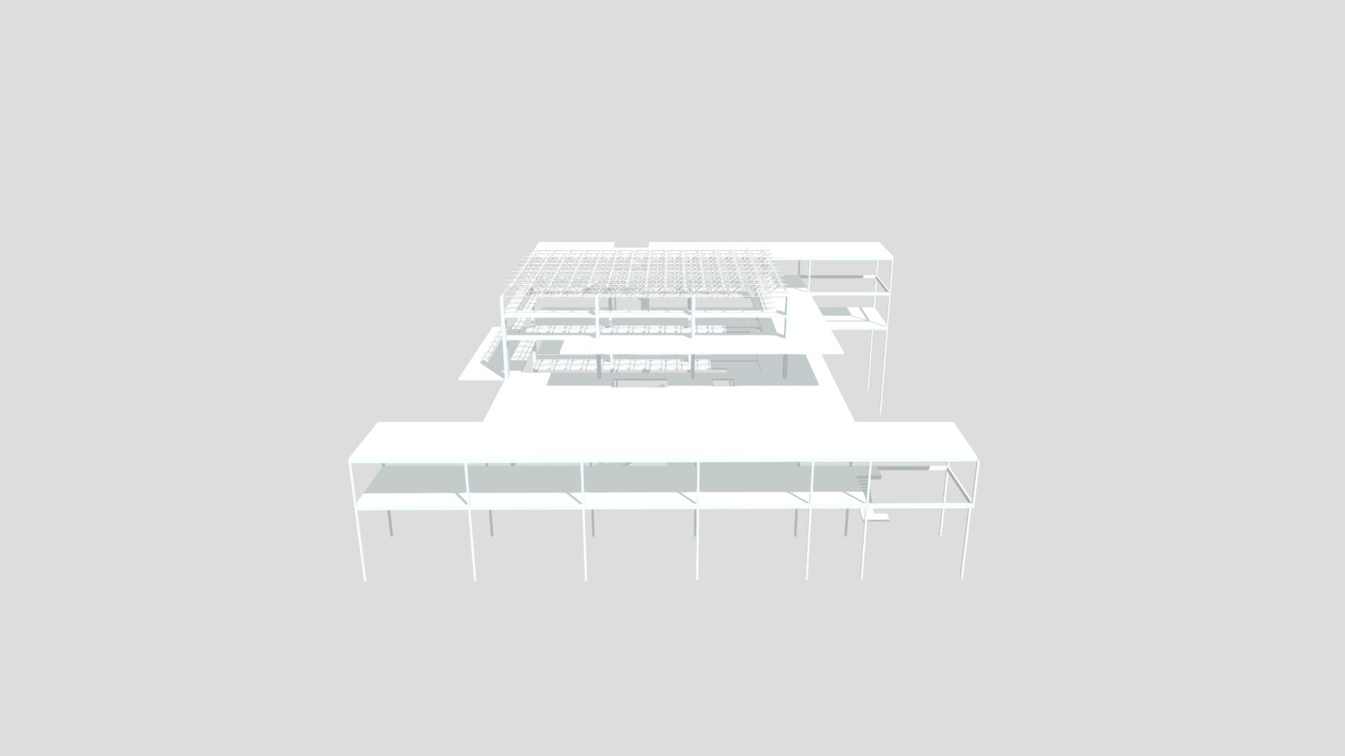 3D Teatro Múltiplo Estrutura