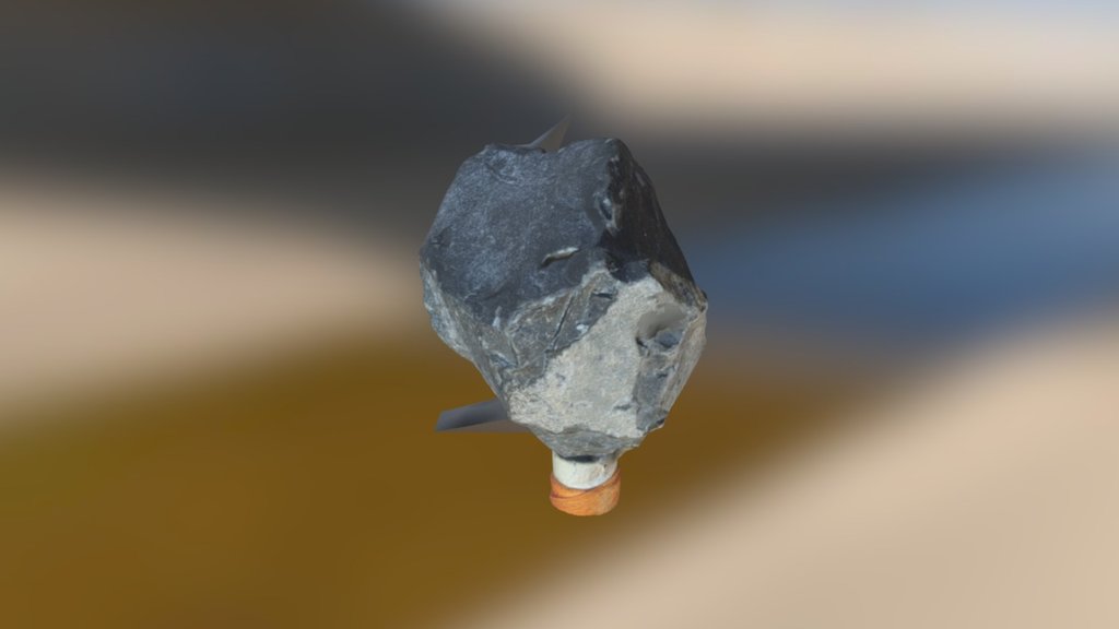 Small slate rock — Sketchfab embed 3D viewer