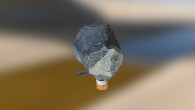 Small slate rock 3D Model