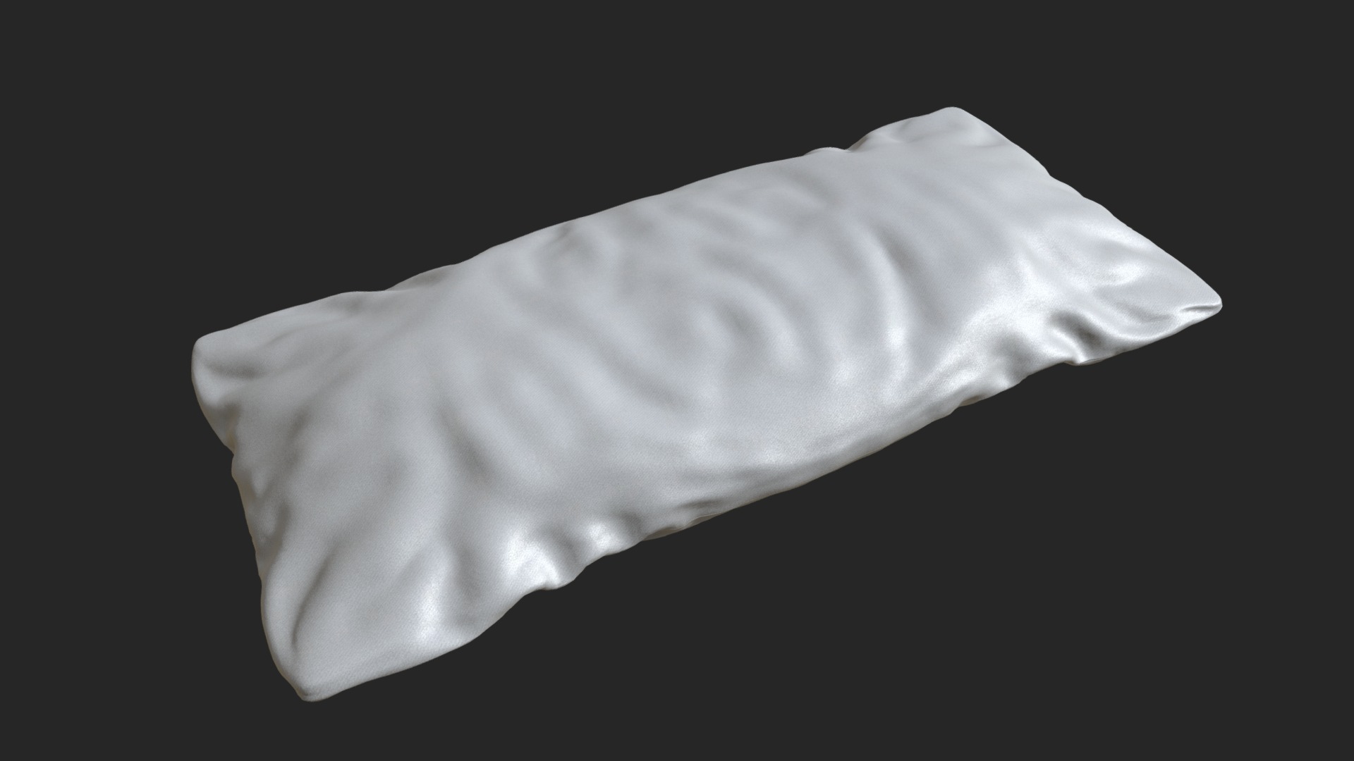 3D model Cushion - This is a 3D model of the Cushion. The 3D model is about a white tissue paper.