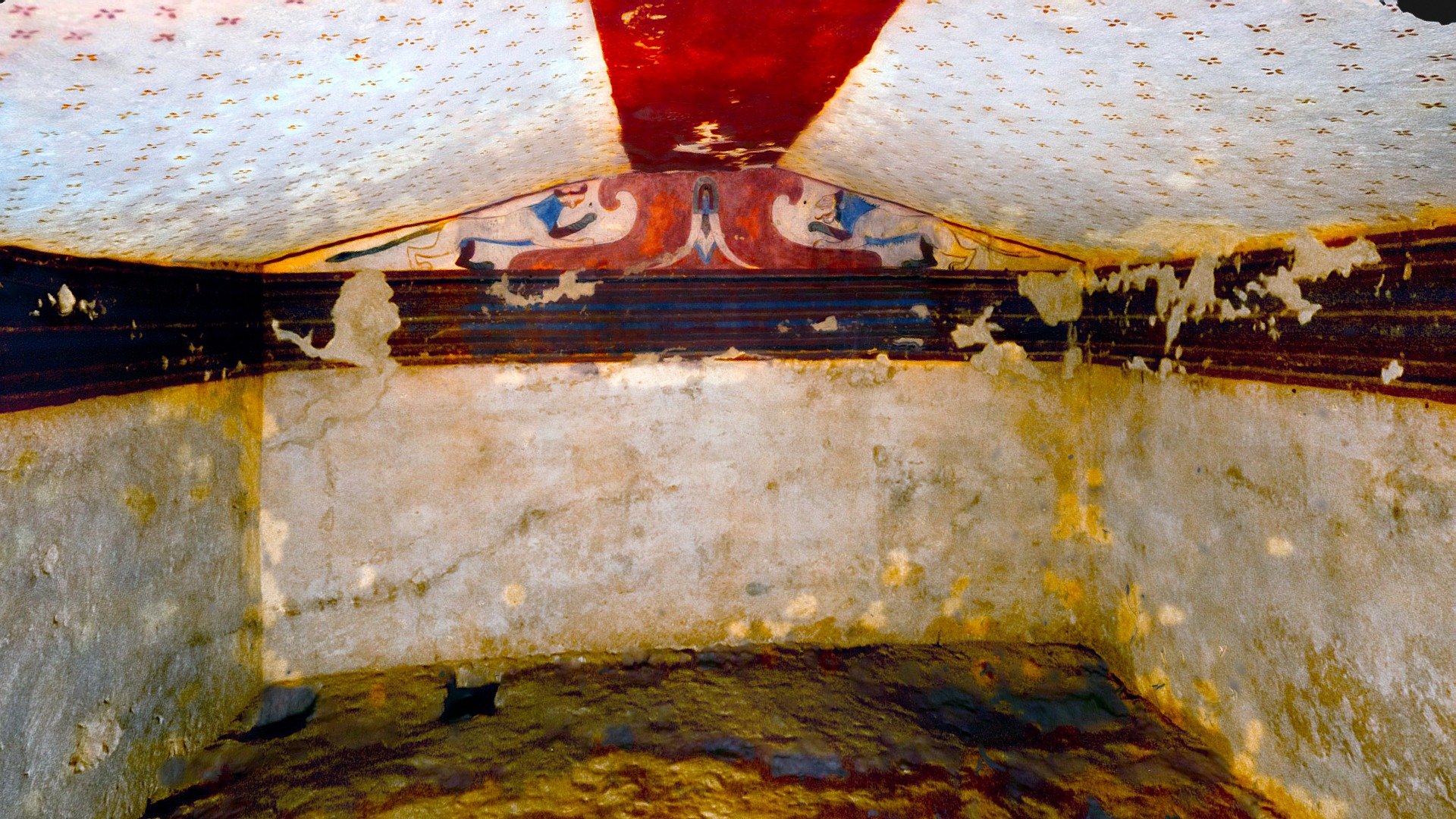 Tomb of the lotus in Tarquinia