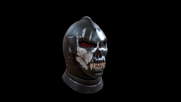 Skull helmet 3D Model
