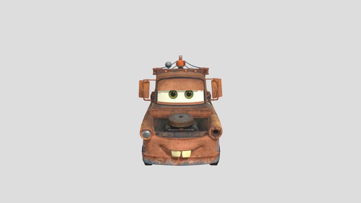 Mobile - Cars Lightning League - Mater 3D Model