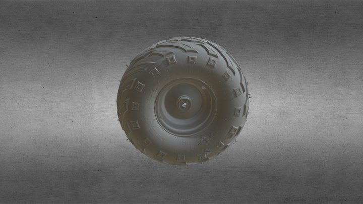 Monster Moto minibike tire 3D Model