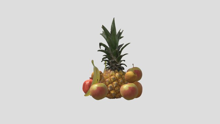 Fruits Mix 3D Model