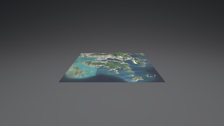 Hong Kong area 3D Model