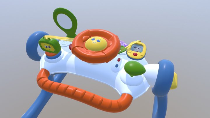 Toddler Entertainment Center Toy 3D Model