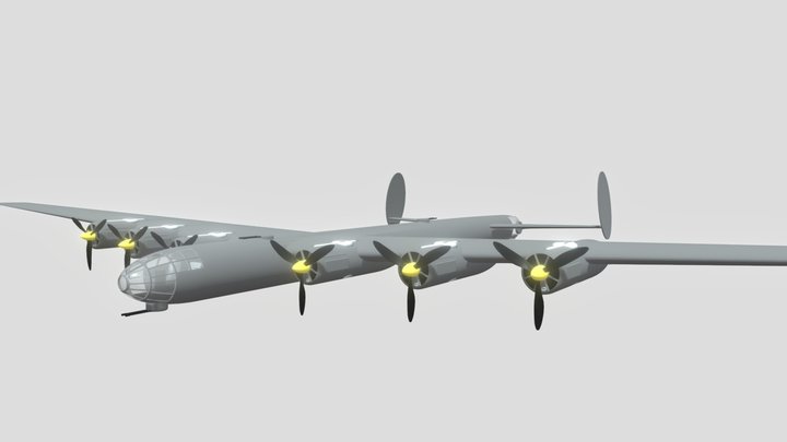 Messerschmitt Me 264/6M (Me364) "Amerika Bomber" 3D Model