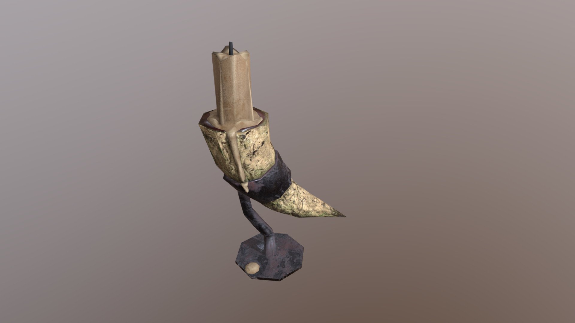 Viking candle holder