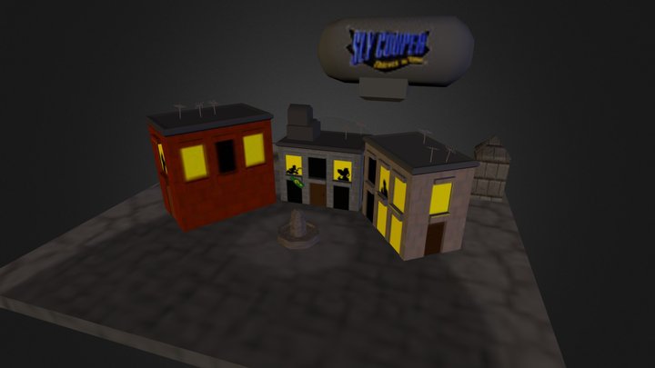 Sly Cooper Thieves in Time VG Remix 3D Model
