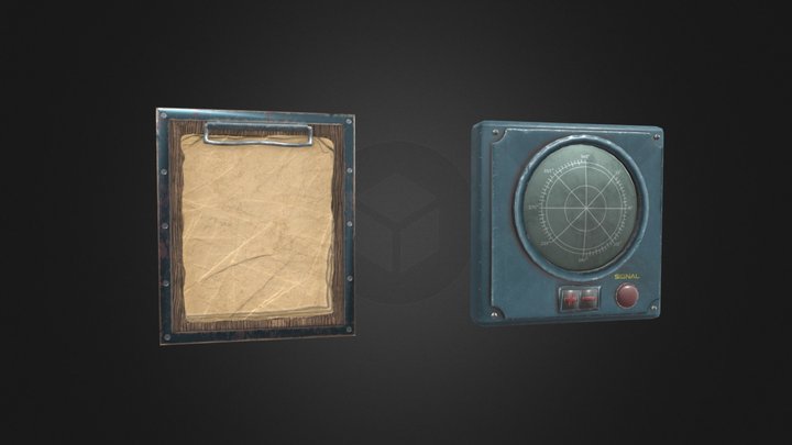 Mission & Radar Wall Panels 3D Model