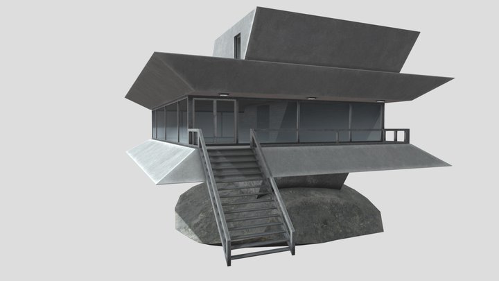 Rocktop  Cottage 3D Model