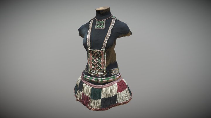 Beadwork Outfit 3D Model