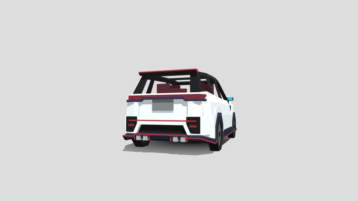car for Minecraft 3D Model