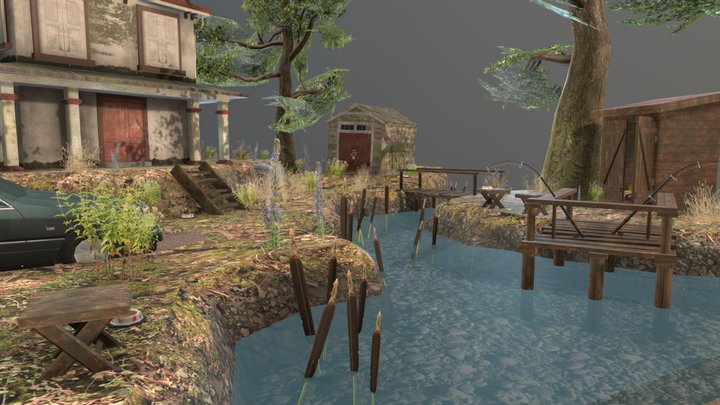 Jason Cho IGP15E - DAE 3D1: Forest Loner Diorama 3D Model
