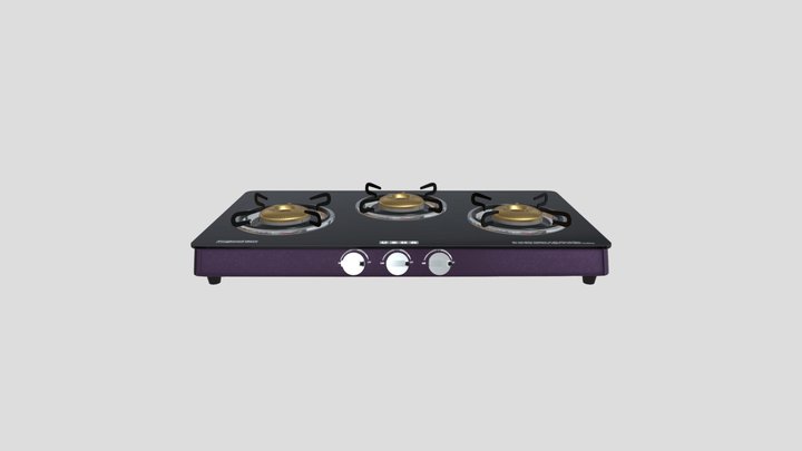 Burner Gas Stove 3D Model