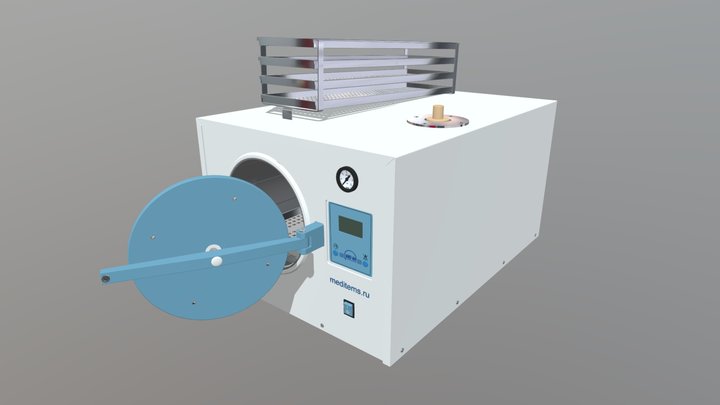 Стерилизатор паровой ГК-20 3D Model