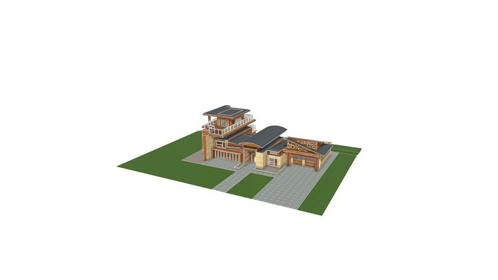 Modern House Design 3D Model