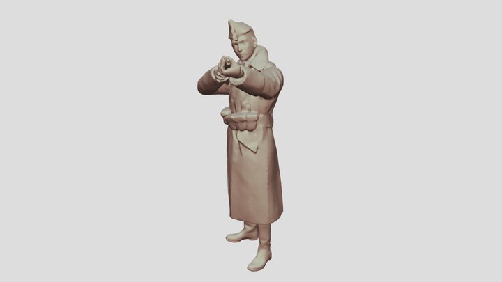 Nationalist soldier - Spanish Civil War 3D Model
